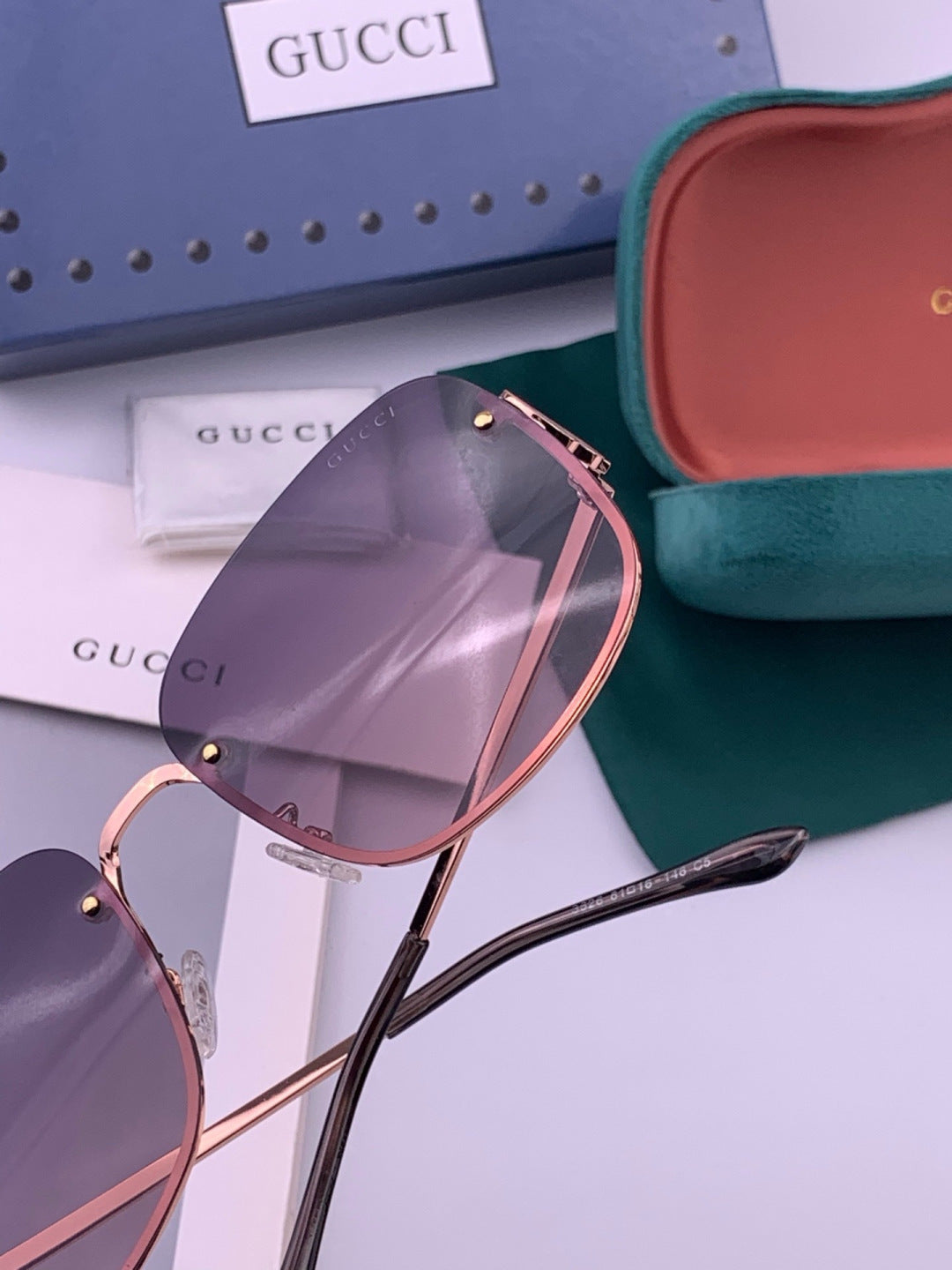 Gucci G6362 Round Black Lens Sunglasses for Men & Women - 382087 - detail image 5