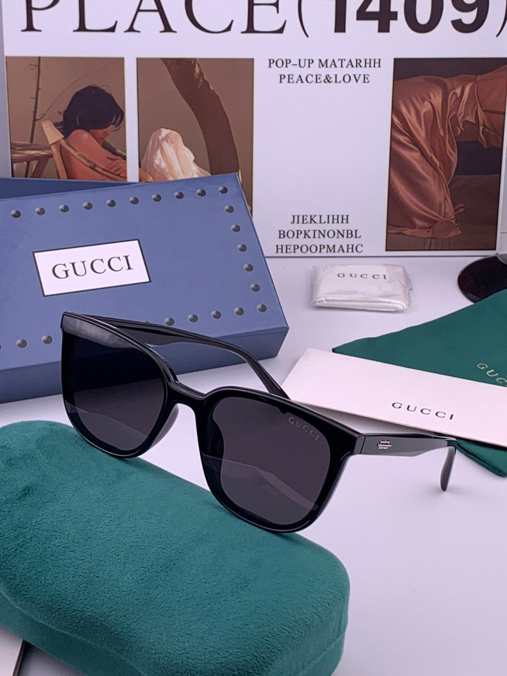 Gucci G97722 Polarized Square Brown Lens Sunglasses for Women - 382090 - detail image 2