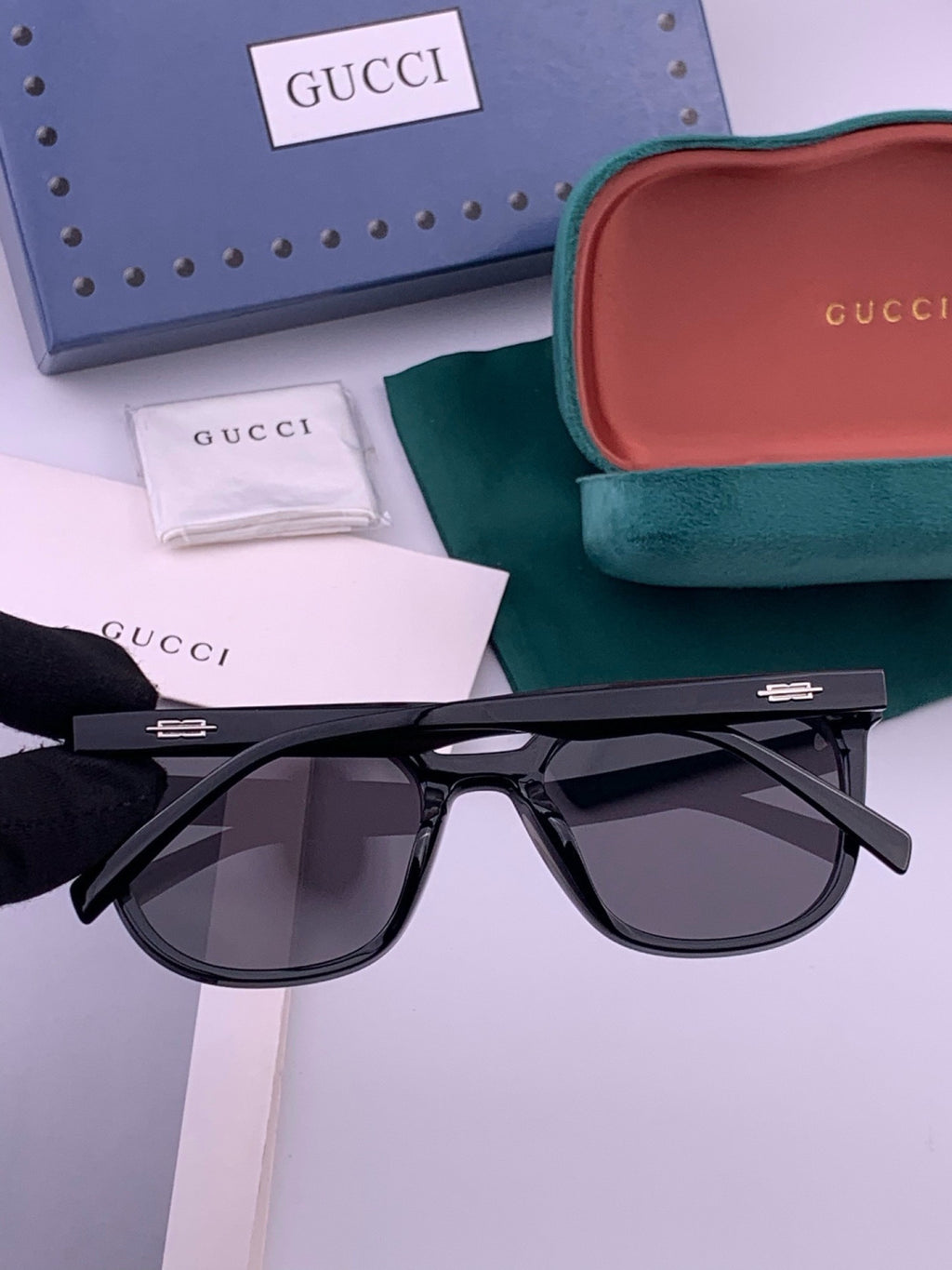 Gucci G97722 Polarized Square Brown Lens Sunglasses for Women - 382090 - detail image 4