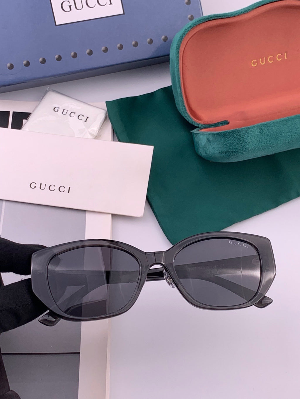 Gucci G7990 Polarized Square Brown Lens Sunglasses for Men & Women - 382096