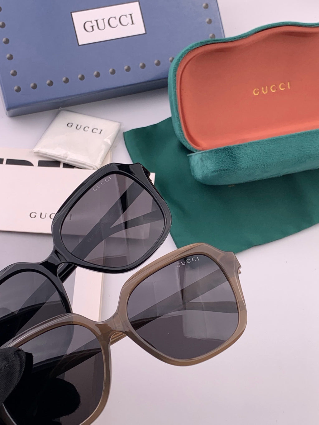 Gucci G1821 Polarized Square Black Lens Sunglasses for Women - 382103 - detail image 5