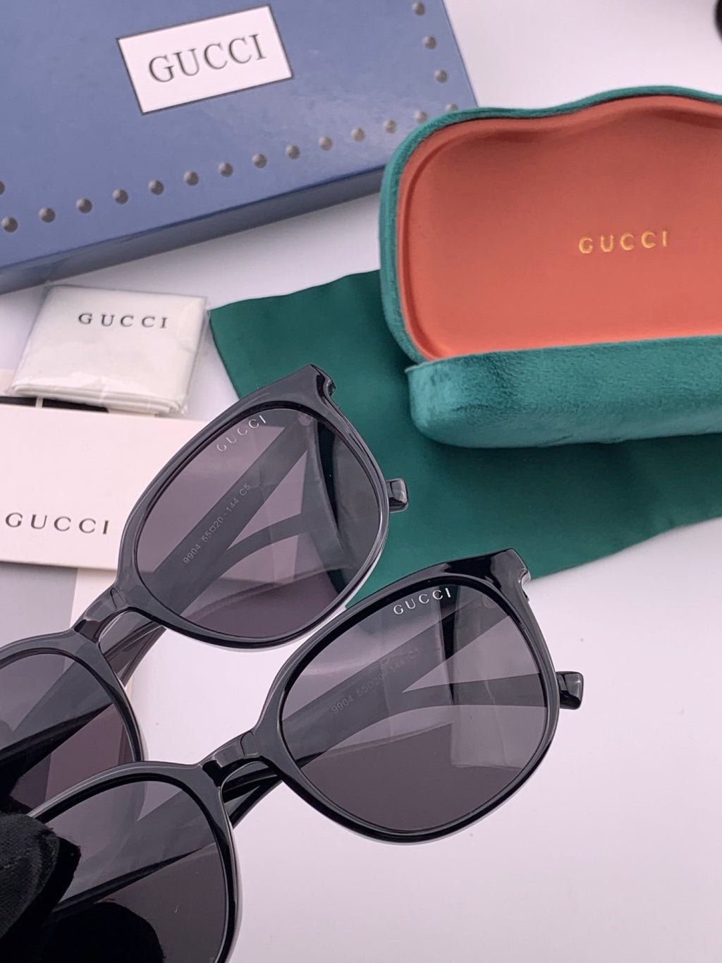 Gucci G4990 Polarized Square Orange Lens Sunglasses for Women - 382074 - detail image 4