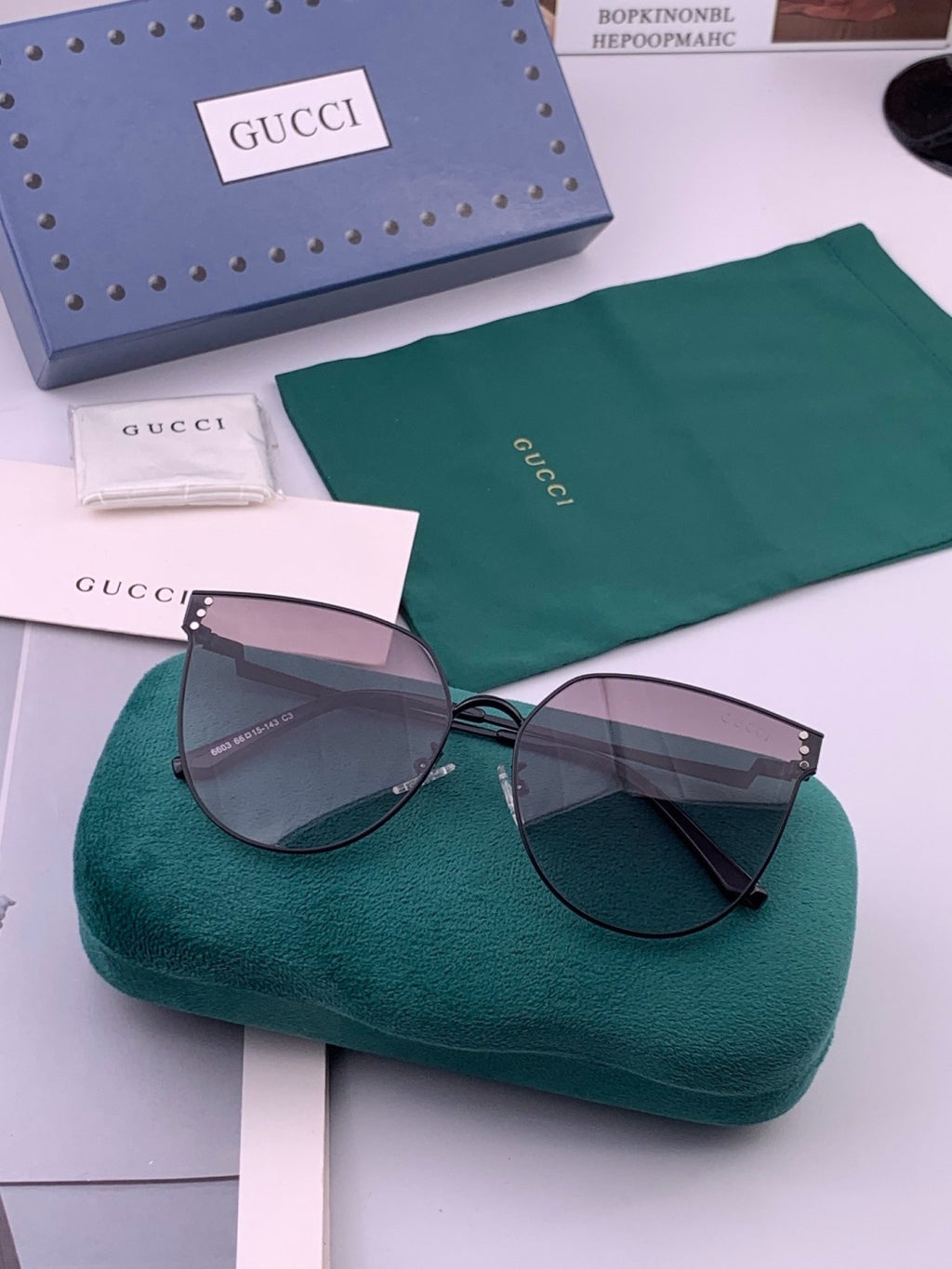 Gucci G3660 Fashion Orange Lens Sunglasses for Men & Women - 382039 - detail image 6