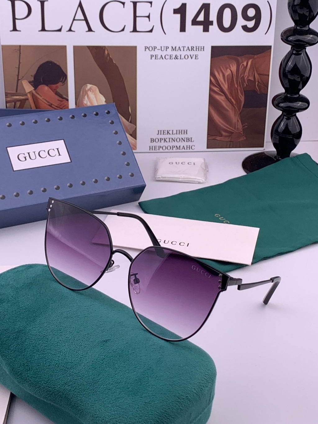 Gucci G3660 Fashion Red Lens Sunglasses for Men & Women - 382040 - detail image 2