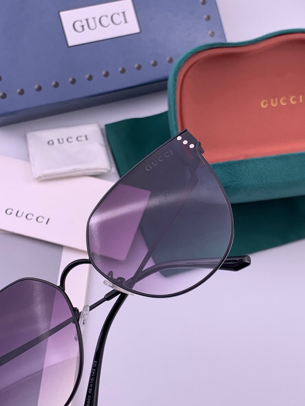 Gucci G3660 Fashion Red Lens Sunglasses for Men & Women - 382040 - detail image 4