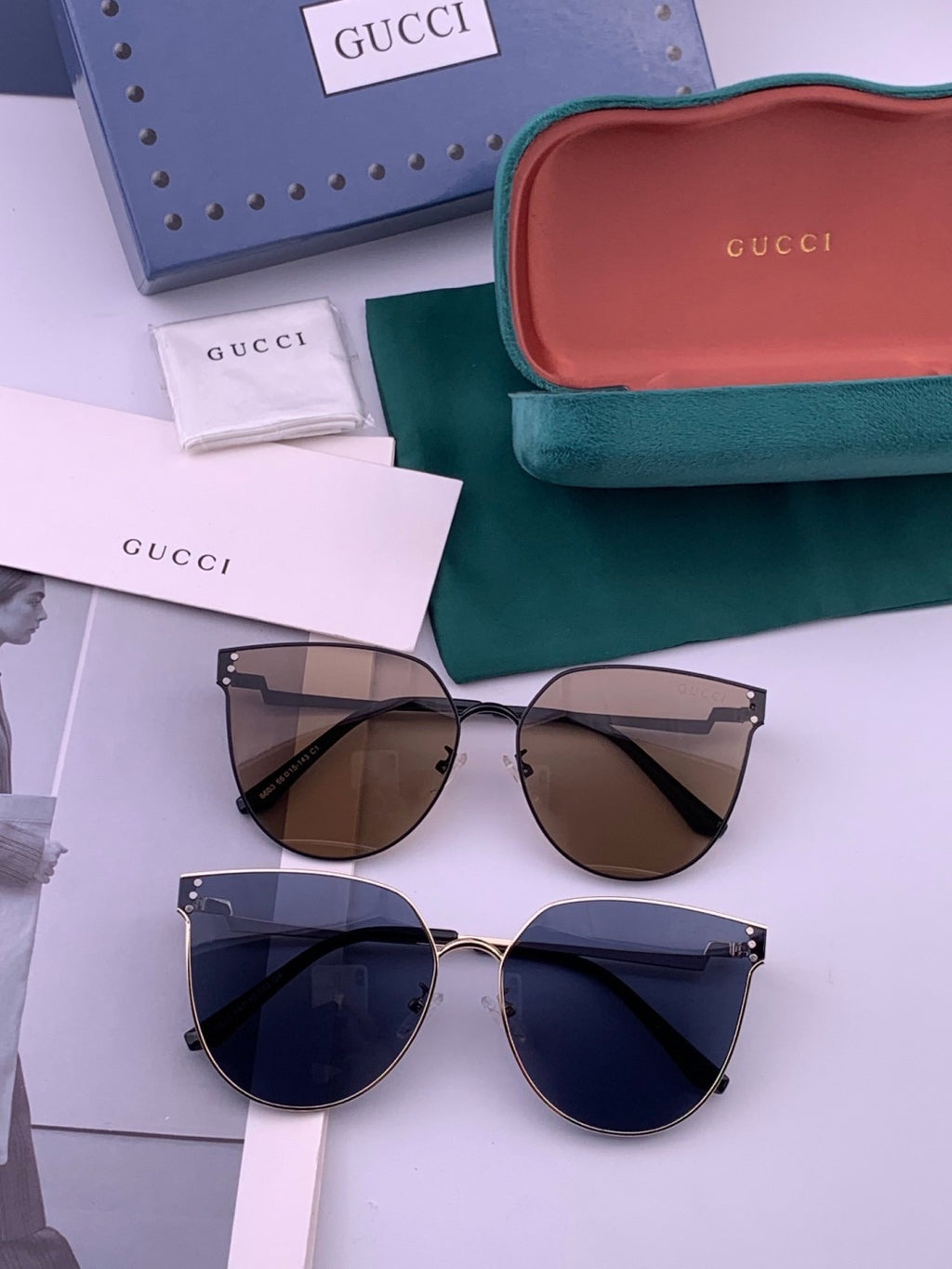 Gucci G3660 Fashion Red Lens Sunglasses for Men & Women - 382043 - detail image 6