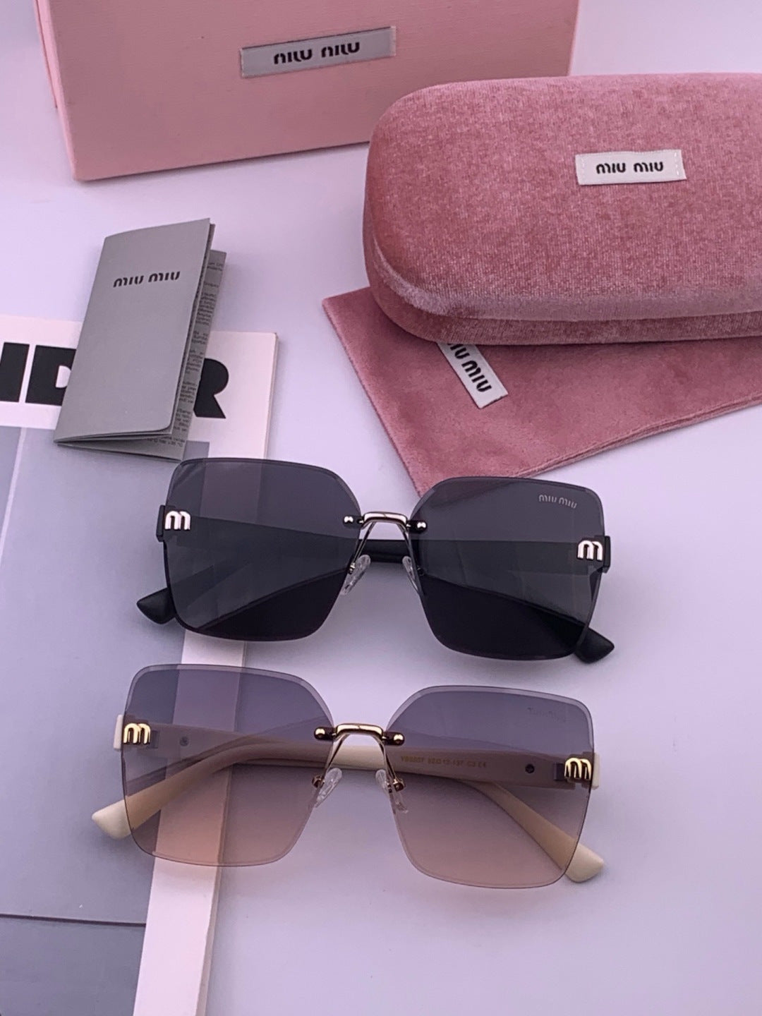 Miu Miu M7550 Fashion Red Lens Sunglasses for Men & Women - 383027 - detail image 8
