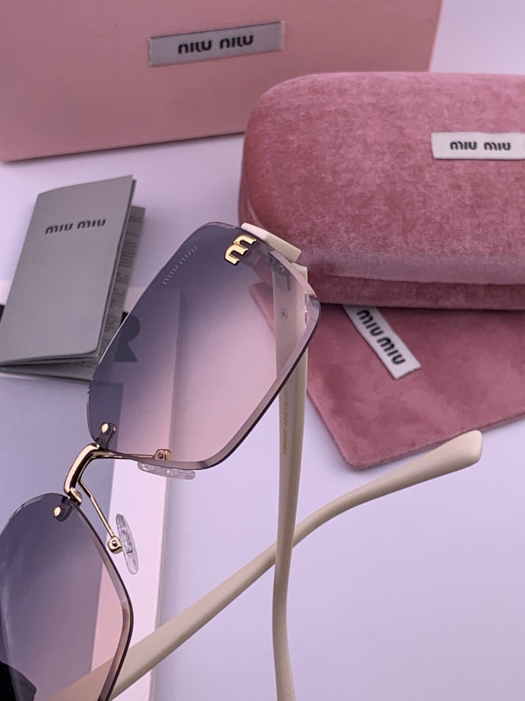 Miu Miu M7550 Fashion Red Lens Sunglasses for Men & Women - 383027 - detail image 5