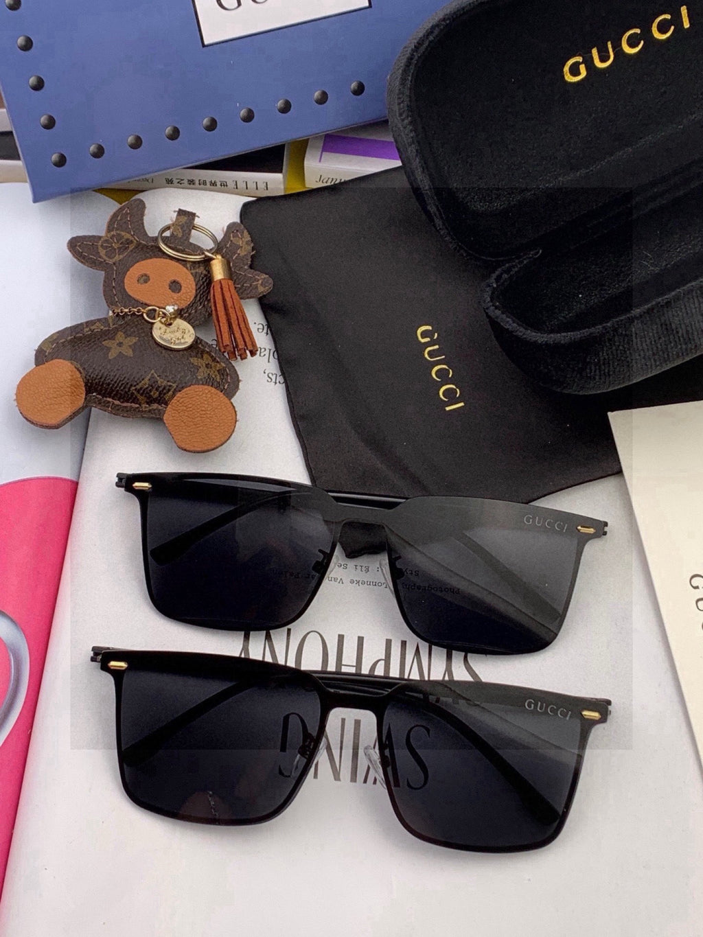 Gucci G11363 Fashion Red Lens Sunglasses for Men & Women - 381992 - detail image 4