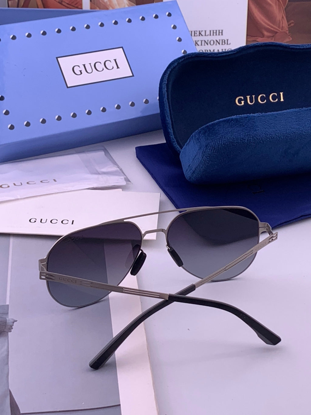 Gucci G139 Fashion Orange Lens Sunglasses for Men & Women - 381977 - detail image 5