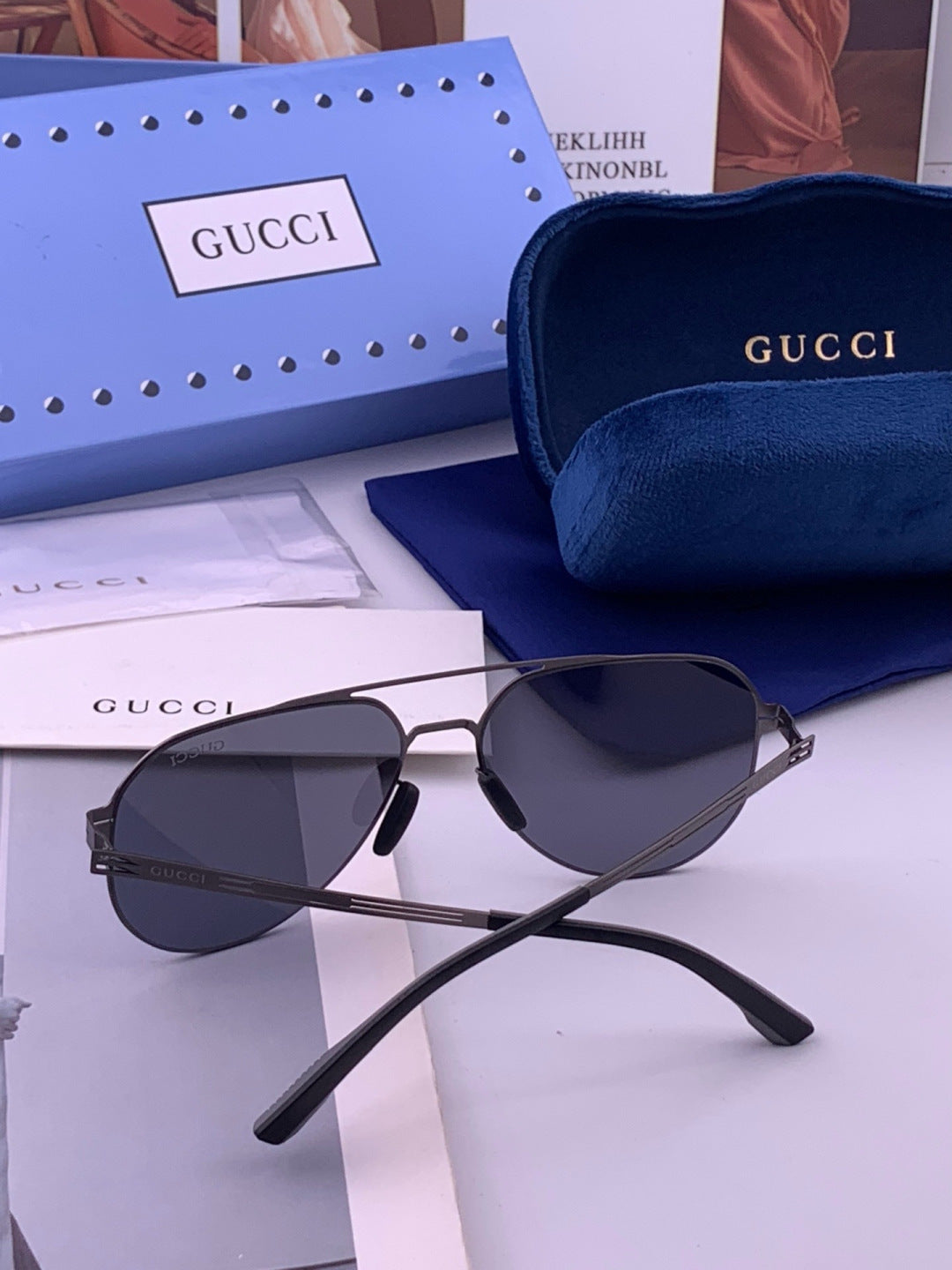 Gucci G139 Fashion Orange Lens Sunglasses for Men & Women - detail image 5