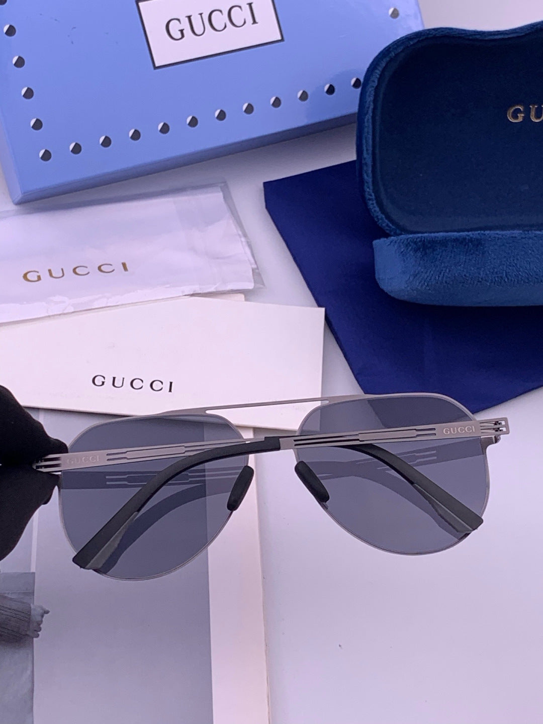 Gucci G139 Fashion Orange Lens Sunglasses for Men & Women - detail image 4