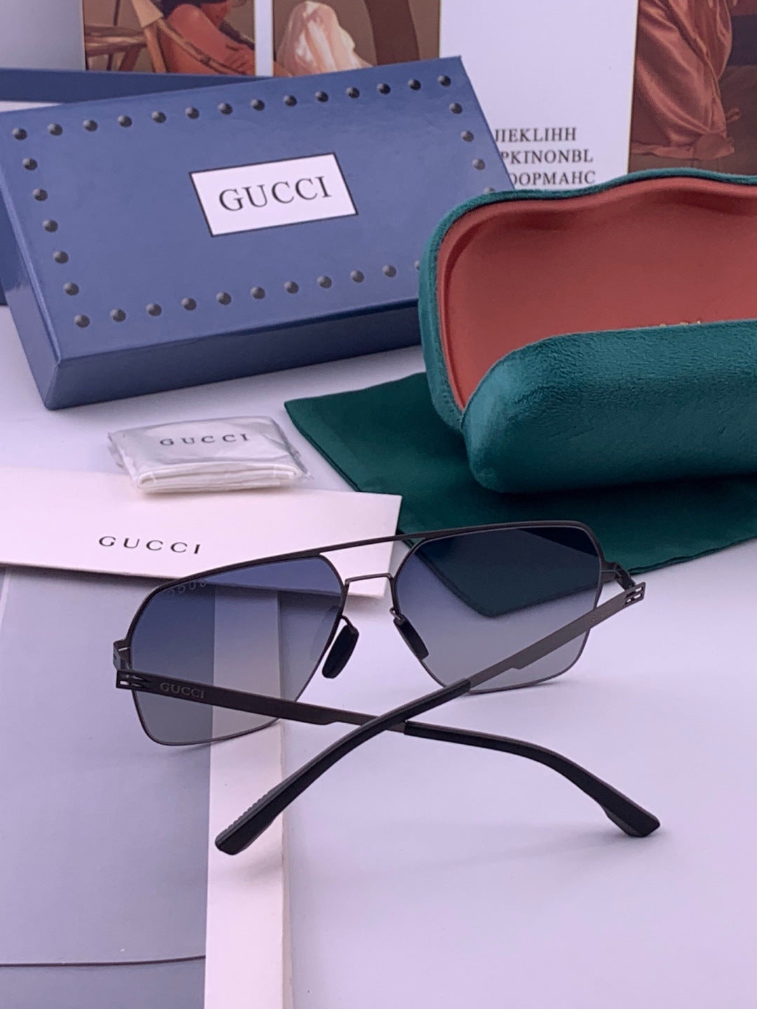 Gucci G711 Polarized Fashion Brown Lens Sunglasses for Men & Women - 381983 - detail image 5