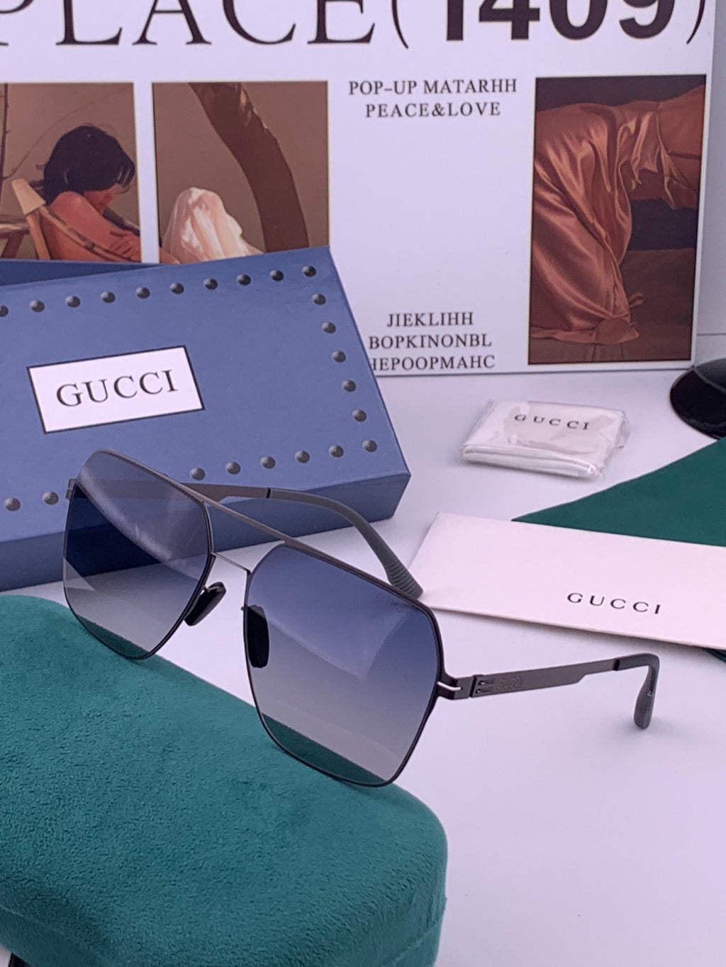 Gucci G711 Polarized Fashion Brown Lens Sunglasses for Men & Women - 381983 - detail image 2