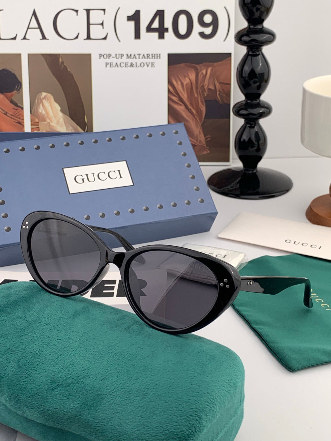 Gucci G65504 Polarized Fashion Gold Lens Sunglasses for Men & Women - 398416 - detail image 4