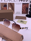 Burberry 101 Aviator Purple Lens Sunglasses for Men - 399088