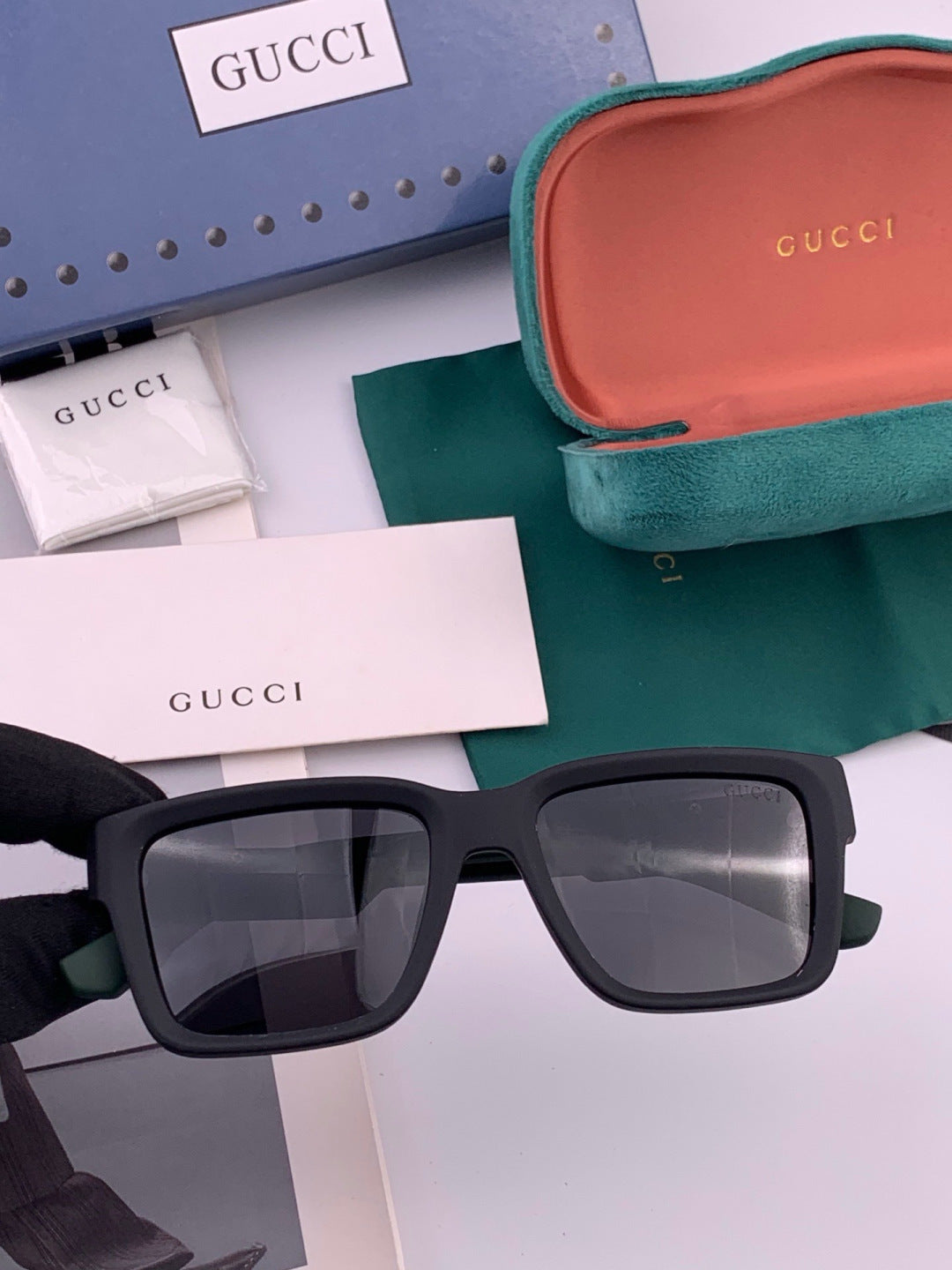 Gucci G8511 Polarized Square Red Lens Sunglasses for Women - 398378