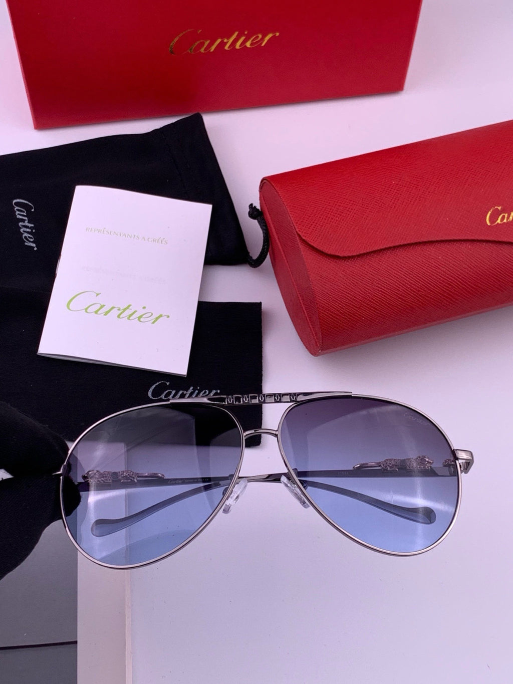 Cartier K41758 Fashion Black Lens Sunglasses for Men & Women - 398998 - detail image 2