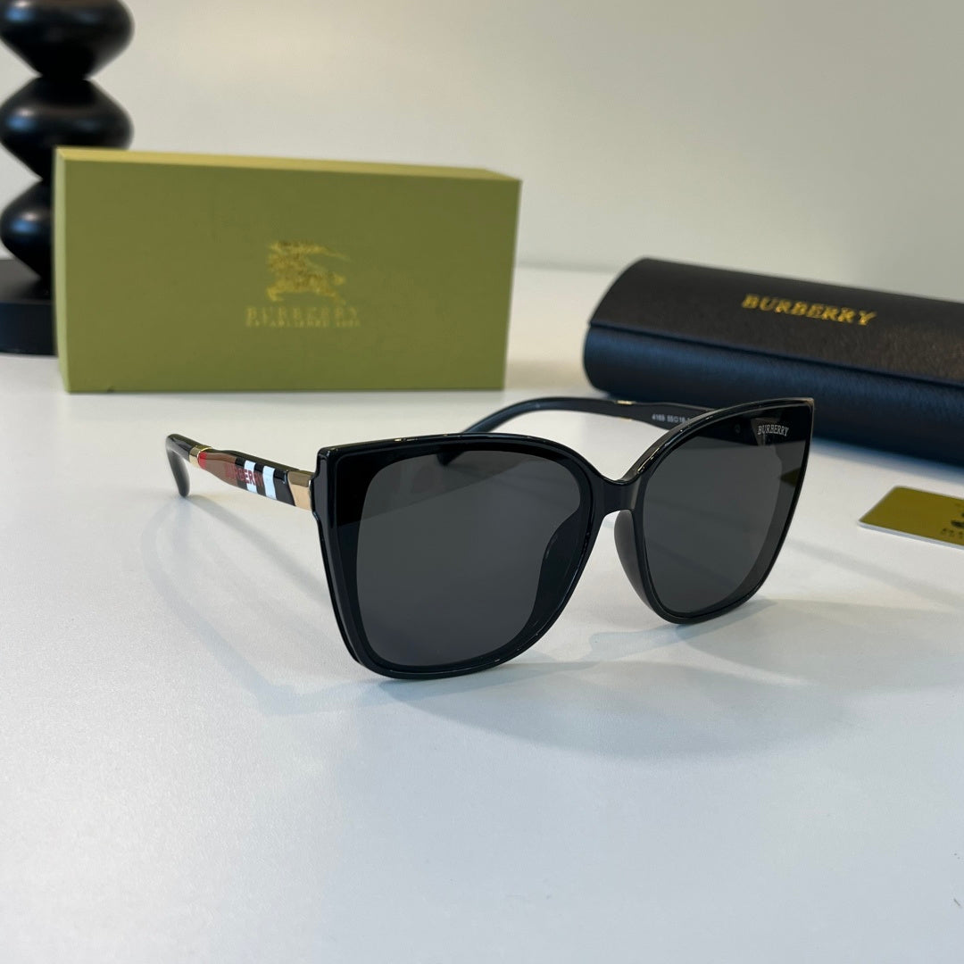 Burberry Folding Fashion Black Lens Sunglasses for Men & Women - 399068