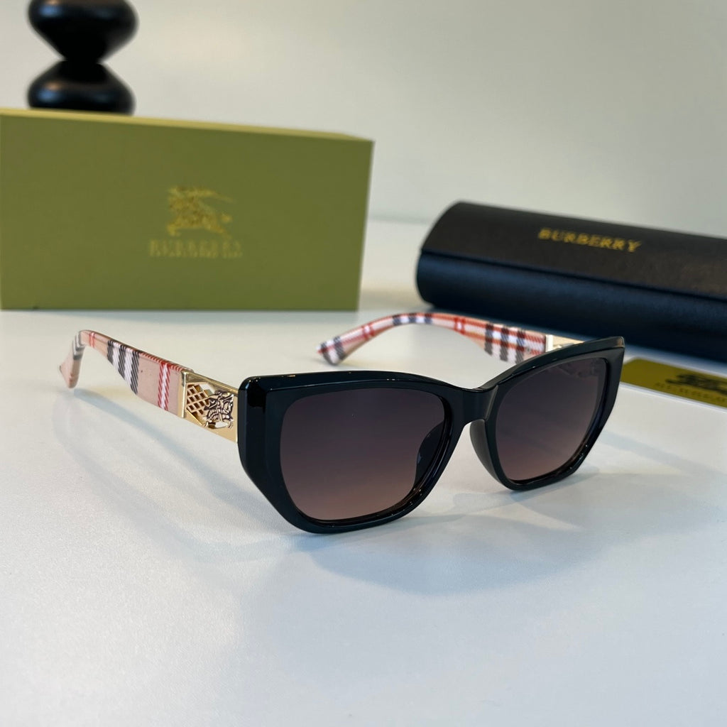 Burberry Folding Fashion Black Lens Sunglasses for Men & Women - 432498
