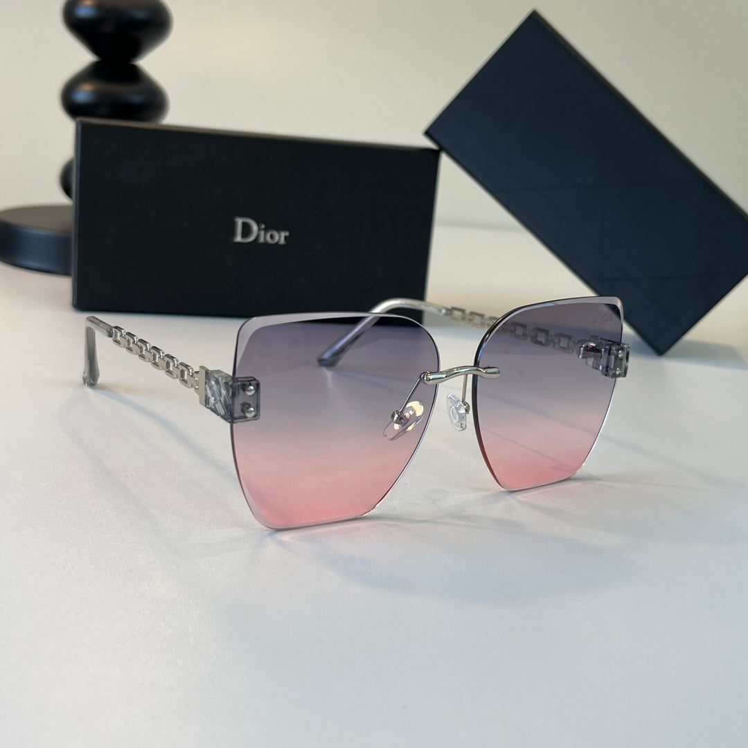 Dior Fashion Silver Lens Sunglasses for Men & Women - 398776