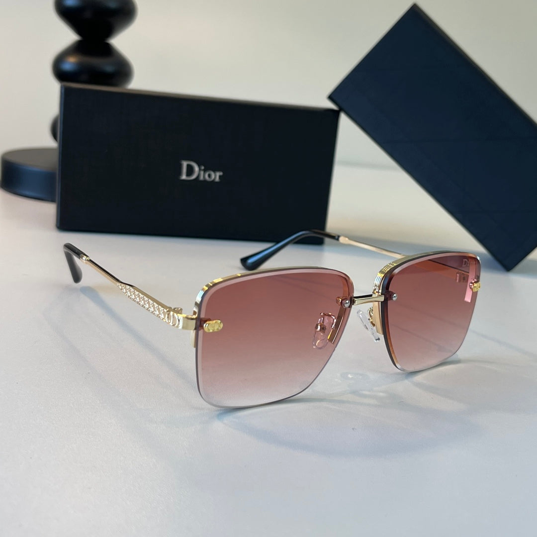 Dior Fashion Red Lens Sunglasses for Men & Women - 398671