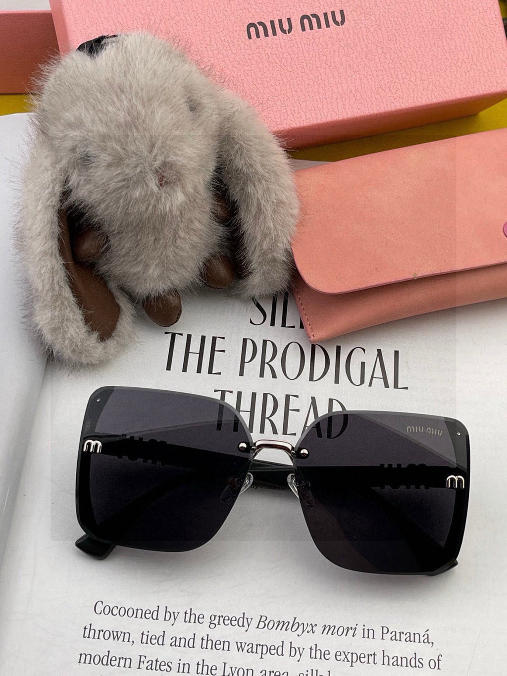 Miu Miu M2100 Fashion Black Lens Sunglasses for Men & Women - 399163 - detail image 2