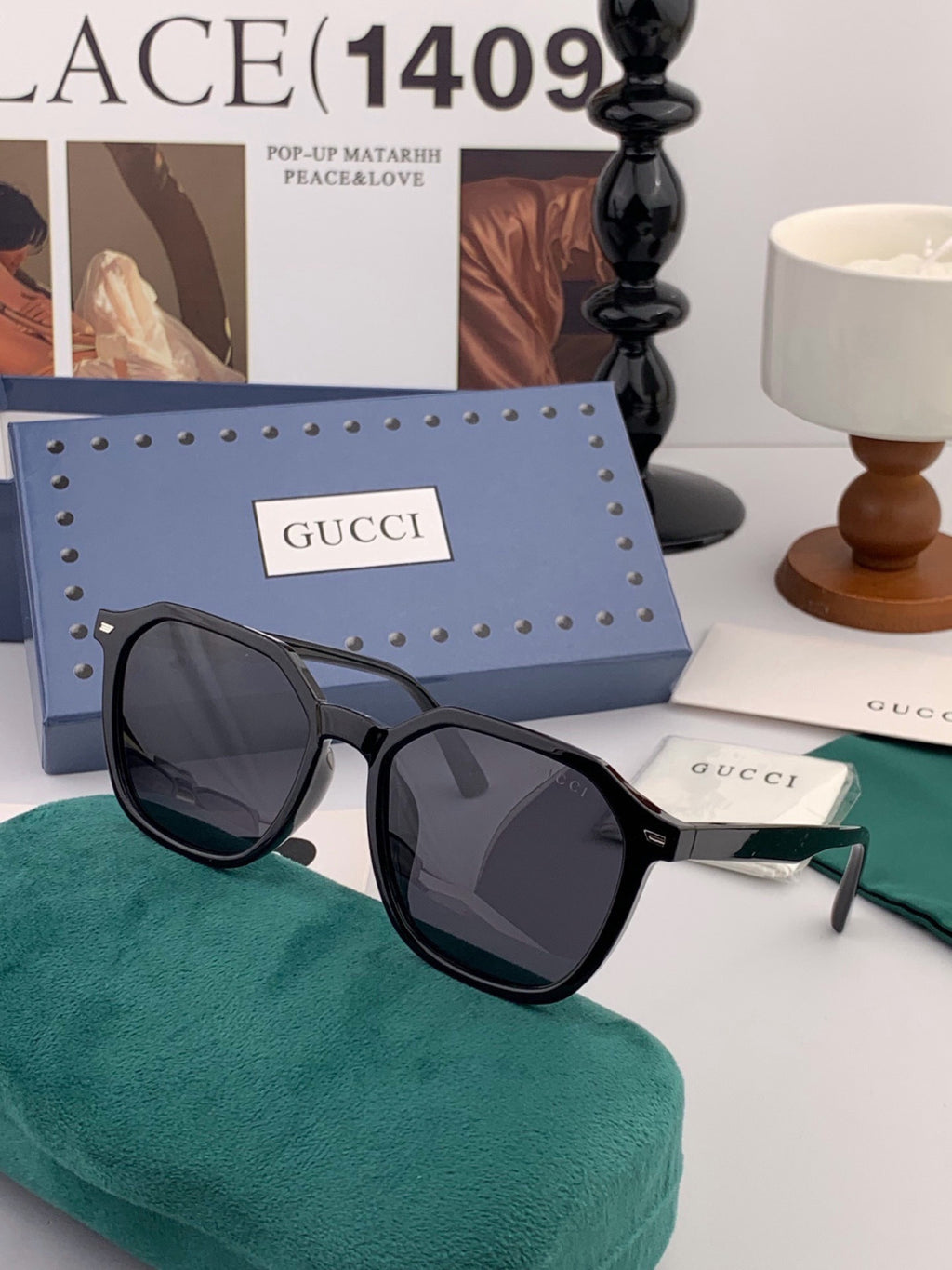 Gucci G6358 Fashion Gold Lens Sunglasses for Men & Women - 398377 - detail image 2