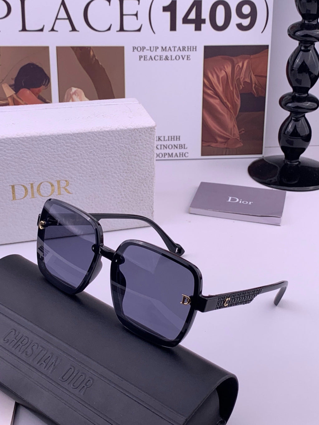 Dior D47002 Fashion Blue Lens Sunglasses for Men & Women - 398735 - detail image 2