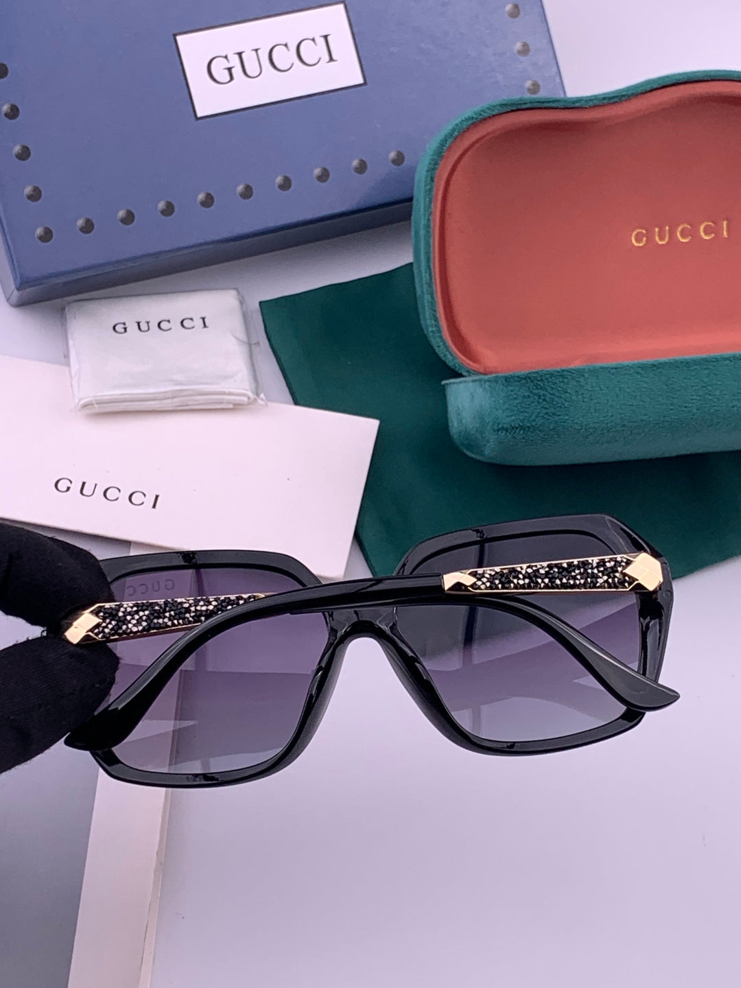 Gucci G5339 Polarized Round Brown Lens Sunglasses for Women - 398270 - detail image 4