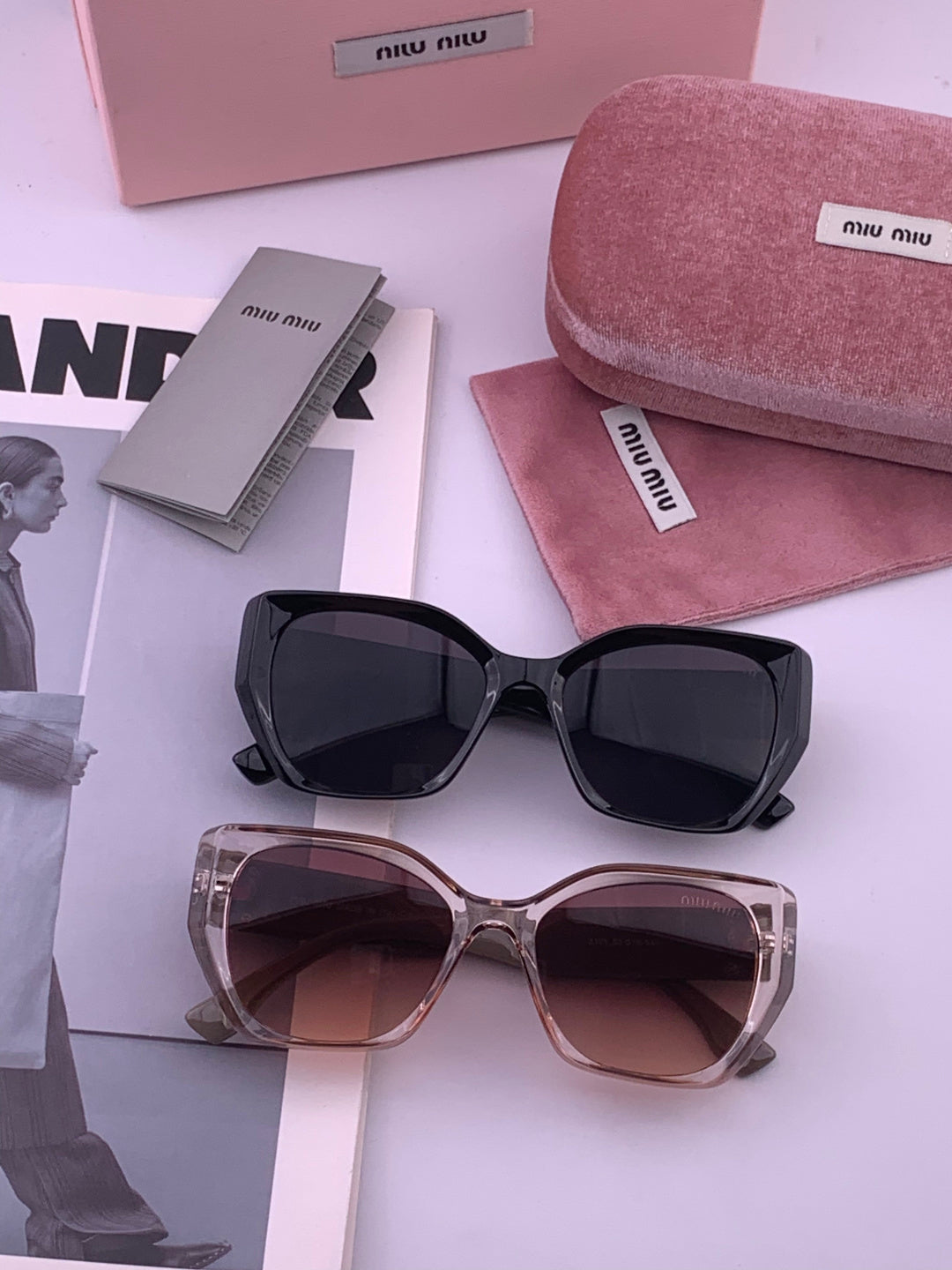 Miu Miu M1310 Fashion Black Lens Sunglasses for Men & Women - 399192 - detail image 8