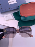 Gucci 2592 Polarized Square Gold Lens Sunglasses for Men & Women - 398274