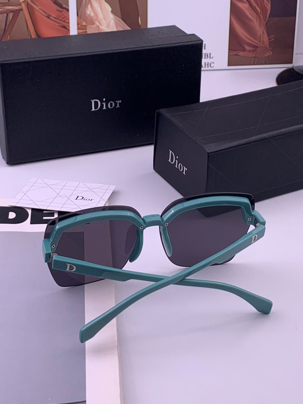 Dior D2130 Polarized Metal Fashion Gold Lens Sunglasses for Women - 398752 - detail image 7