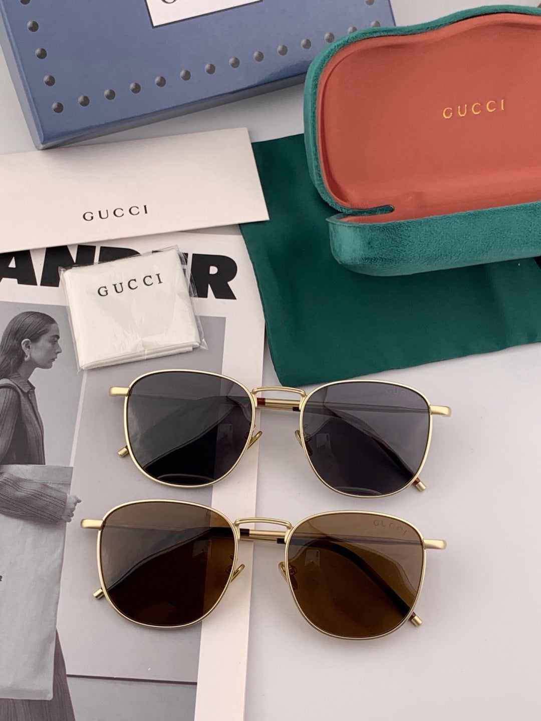 Gucci G1220 Polarized Round Black Lens Sunglasses for Women - detail image 6