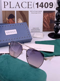 Gucci G9325 Polarized Aviator Black Lens Sunglasses for Men & Women - 398341