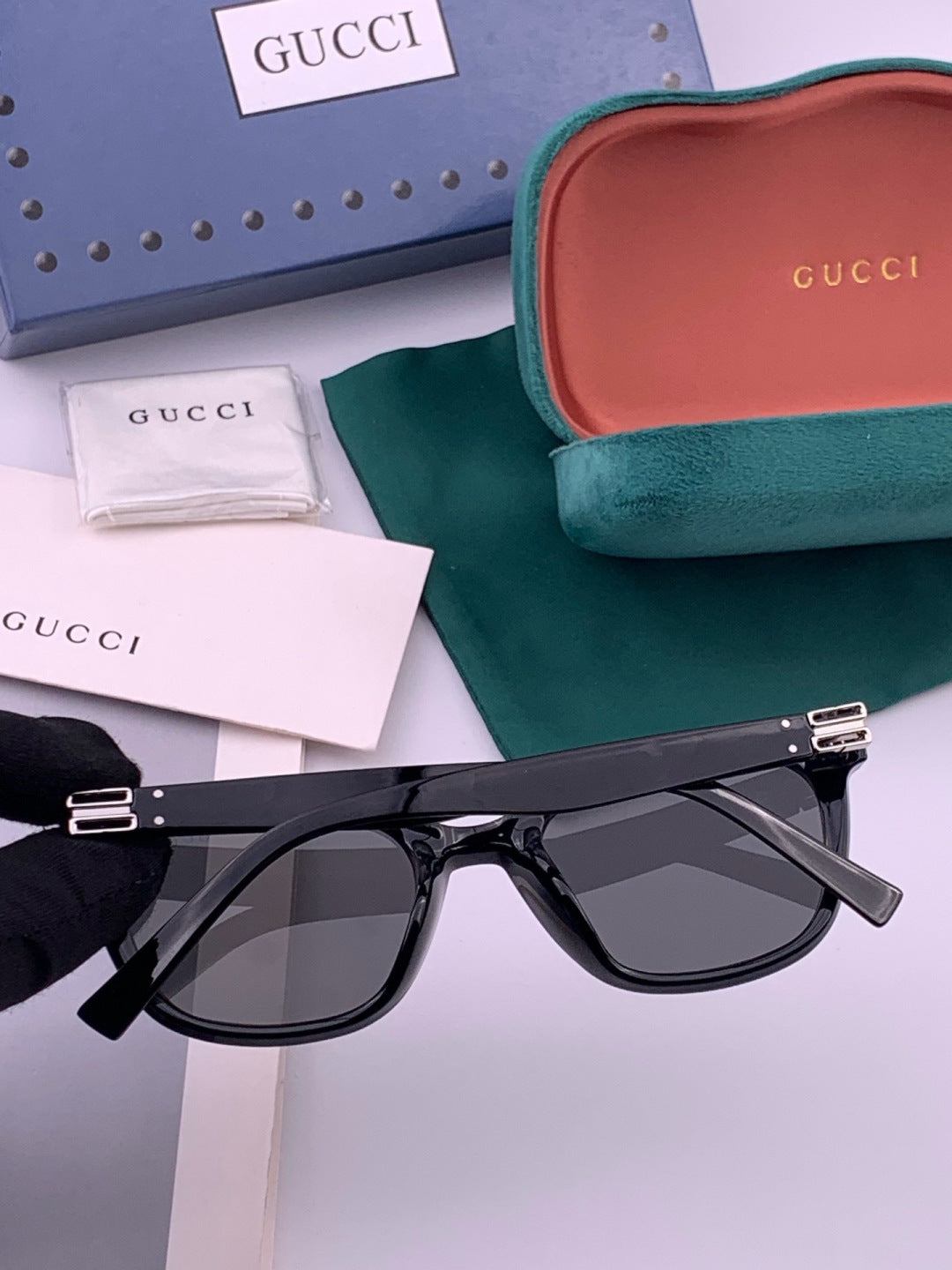 Gucci G6761 Polarized Square Pink Lens Sunglasses for Men & Women - 398345 - detail image 5