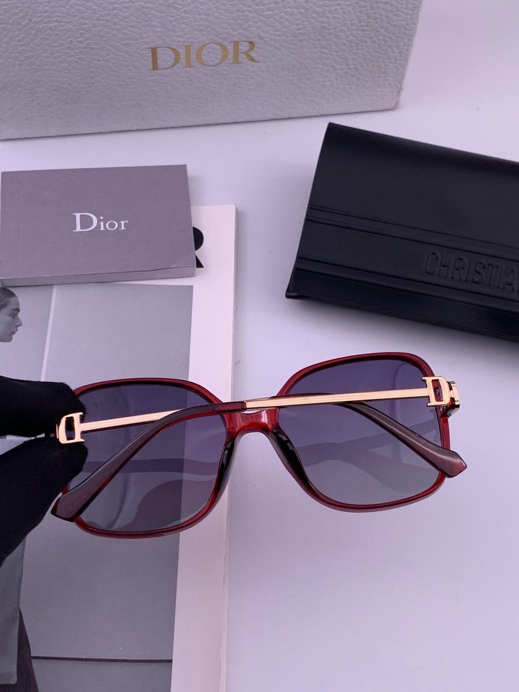 Dior D8266 Polarized Fashion Black Lens Sunglasses for Men & Women - 398746 - detail image 6