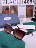 Gucci G16911 Square Gold Lens Sunglasses for Men & Women - 398318