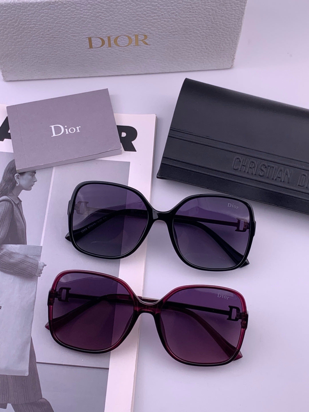 Dior D8266 Polarized Fashion Pink Lens Sunglasses for Men & Women - 398741 - detail image 5
