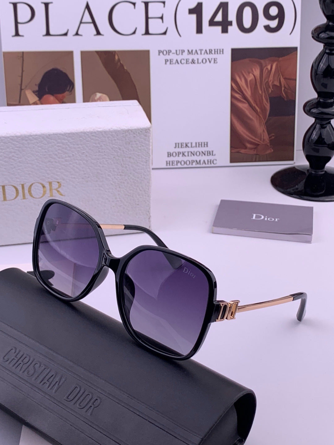 Dior D8266 Polarized Fashion Pink Lens Sunglasses for Men & Women - 398741 - detail image 2