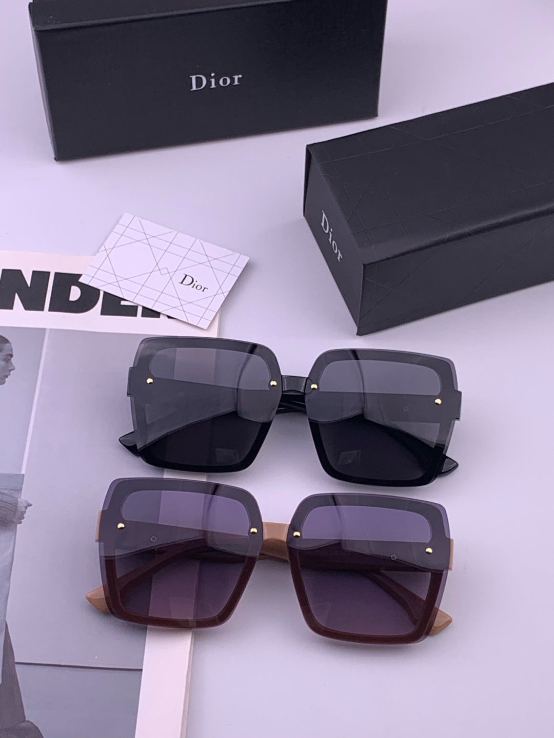 Dior CD27702 Polarized Fashion Gold Lens Sunglasses for Men & Women - 415482 - detail image 7