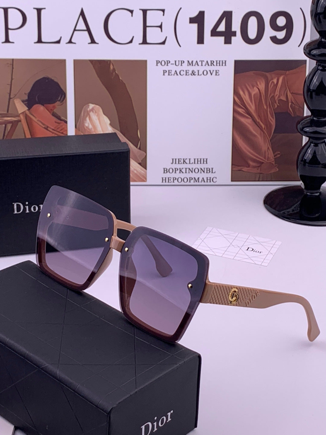 Dior CD27702 Polarized Fashion Brown Lens Sunglasses for Men & Women - 415483 - detail image 2