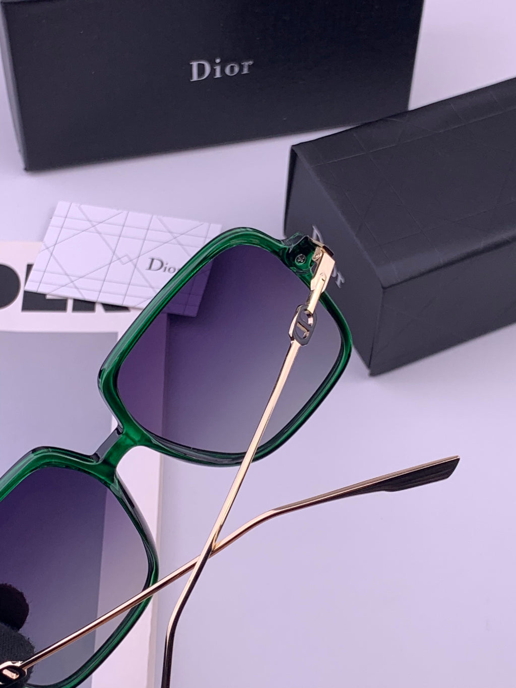 Dior CD3203 Polarized Fashion Gold Lens Sunglasses for Men & Women - 415477 - detail image 3