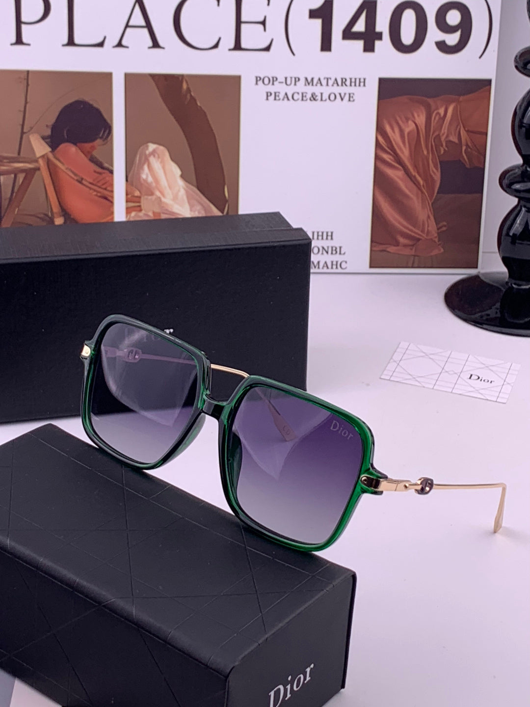 Dior CD3203 Polarized Fashion Gold Lens Sunglasses for Men & Women - 415477 - detail image 2