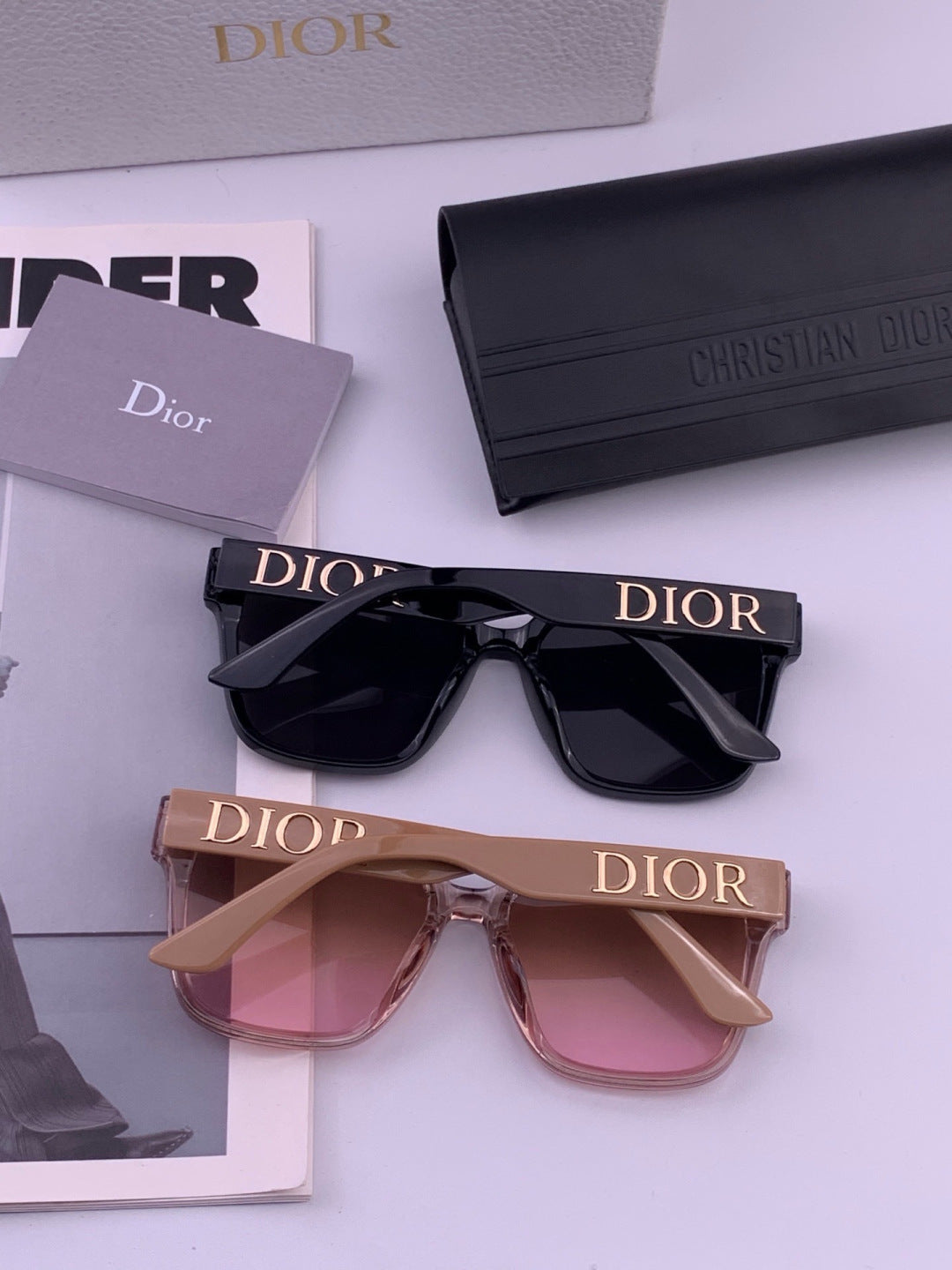 Dior D6895 Square Pink Lens Sunglasses for Men & Women - 415481 - detail image 5