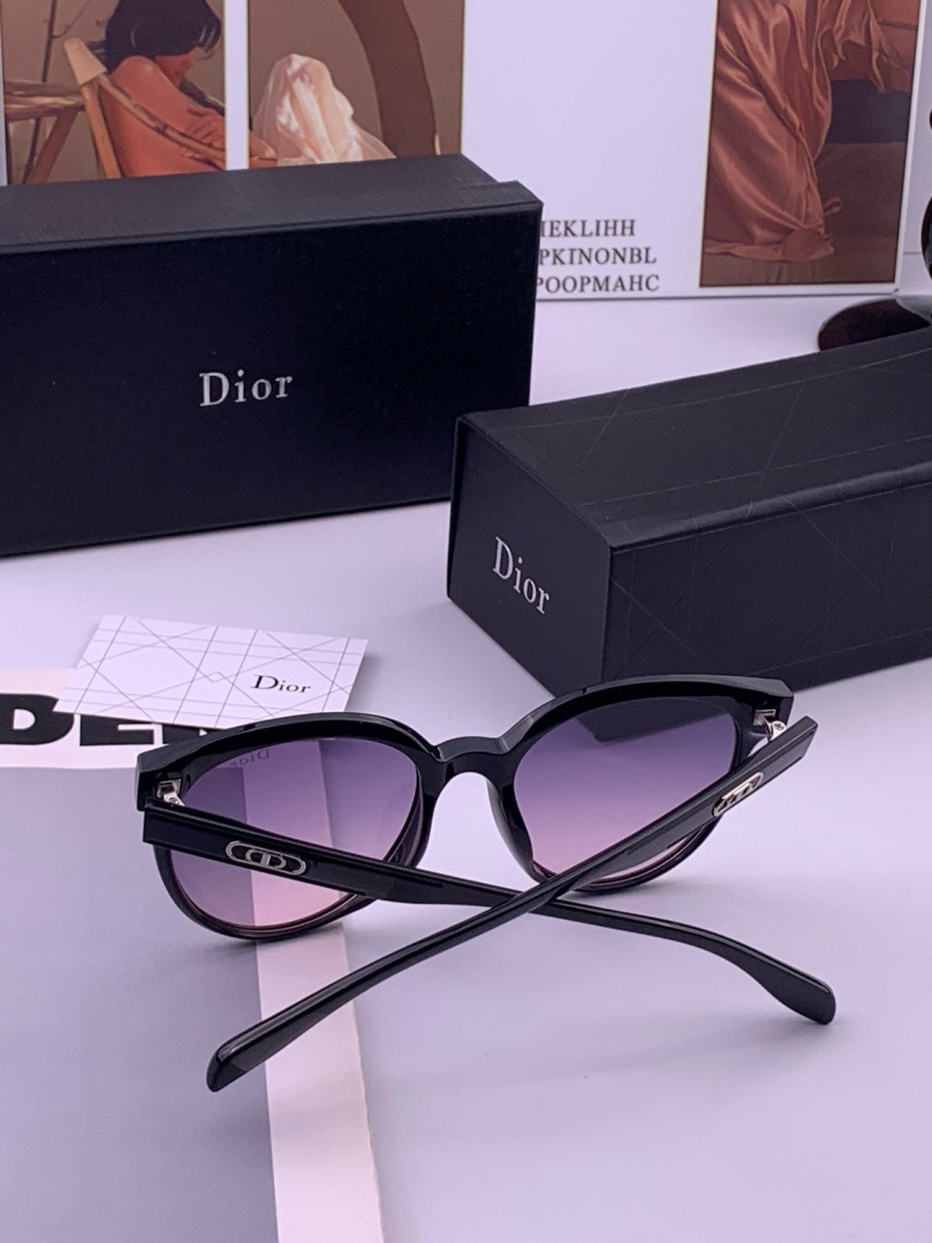 Dior CD5106 Polarized Square Brown Lens Sunglasses for Women - 415519 - detail image 7