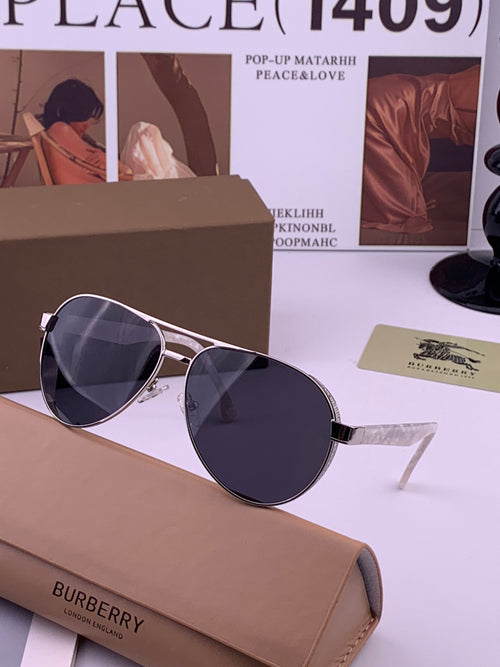 Burberry B880667 Aviator Gold Lens Sunglasses for Men - 416042