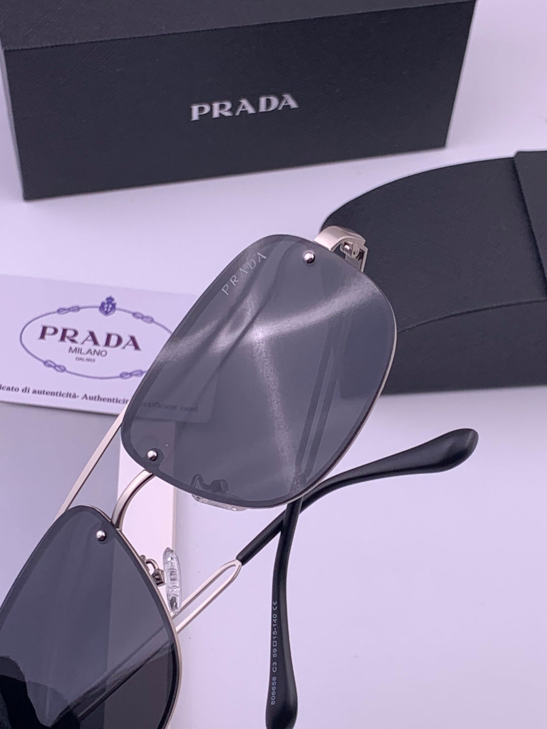 Prada P880665 Polarized Fashion Gray Lens Sunglasses for Men - 415667 - detail image 5