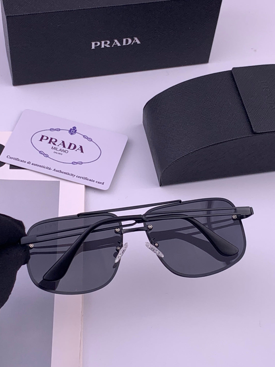 Prada P880665 Polarized Fashion Gray Lens Sunglasses for Men - 415668 - detail image 4