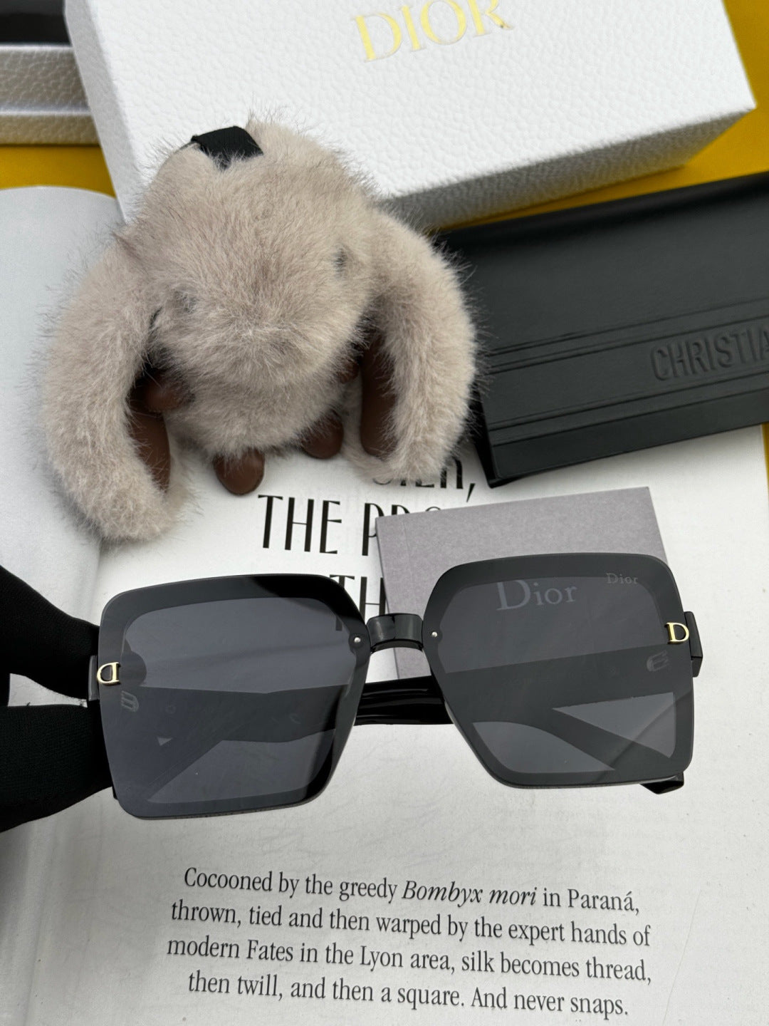 Dior CD6251 Polarized Square Black Lens Sunglasses for Women - 415507 - detail image 2